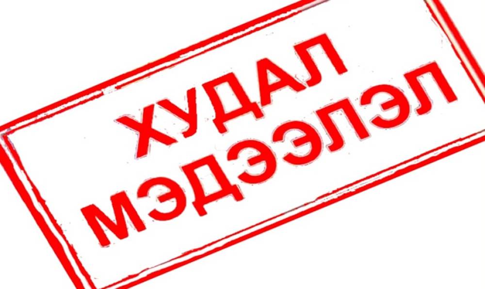 ХУДАЛ МЭДЭЭЛЭЛ ТАРААСАН ГАДААДЫН ИРГЭНД АРГА ХЭМЖЭЭ АВАВ